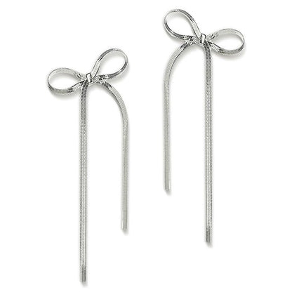 Wholesale Non-Tarnish 18K Gold Plated Stainless Steel Bow Earrings