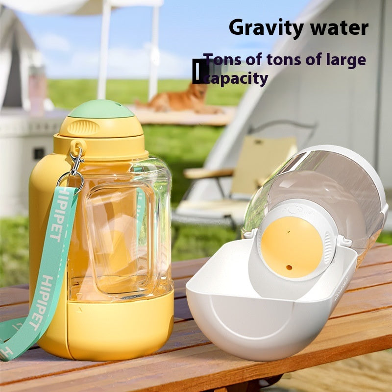 Travel-Friendly 2-in-1 Pet Water and Food Container. Fast shipping