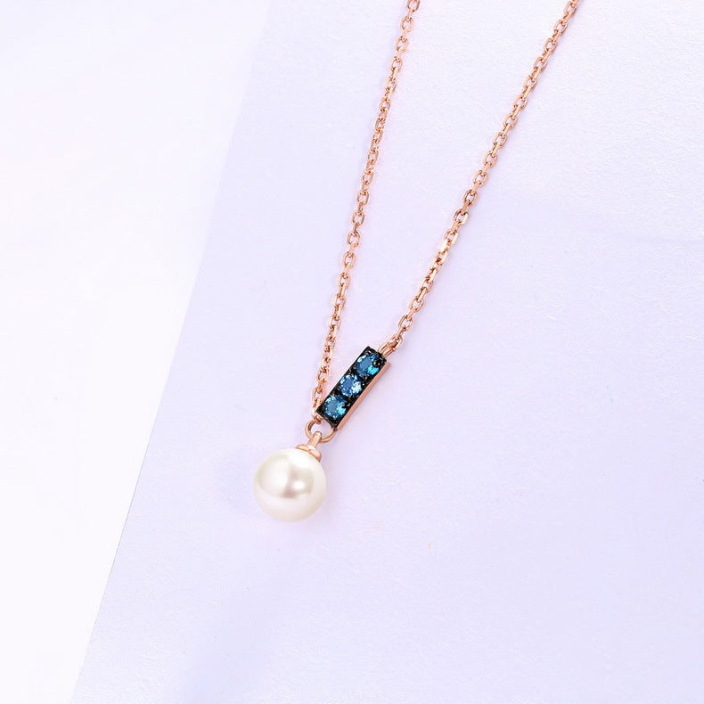 14K Rose Gold Jewelry New Korean Pearl