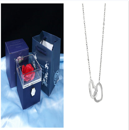 Rotating Rose Jewelry Gift Box – Valentine's Day Surprise for Women