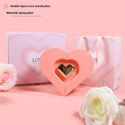 Love Jewelry Box Double Open Gift Box