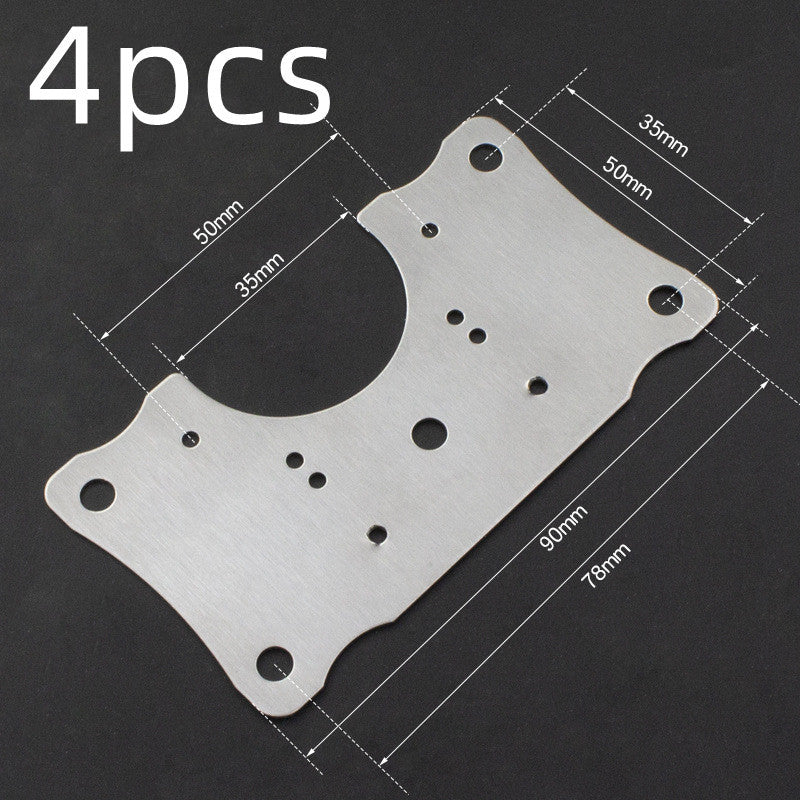 Stainless Steel Thickened Hinge Fixed Plate Cabinet Door Mounting Piece