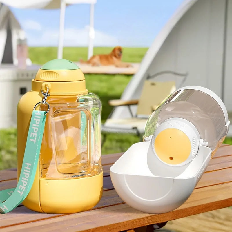 Travel-Friendly 2-in-1 Pet Water and Food Container. Fast shipping