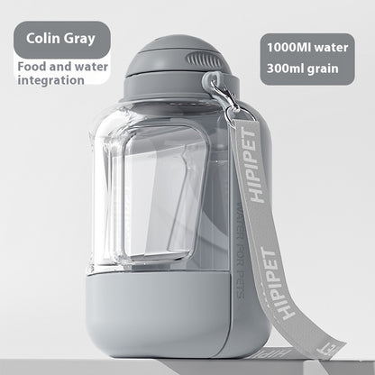 Travel-Friendly 2-in-1 Pet Water and Food Container. Fast shipping