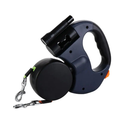 Daul Retractable Dog Leash 360