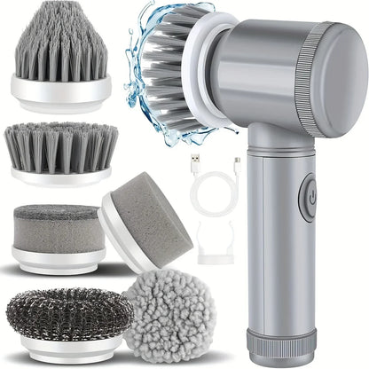 "Powerful Rechargeable Electric Cleaning Brush – Perfect for Dishes, Sinks, Cookers, and More!"