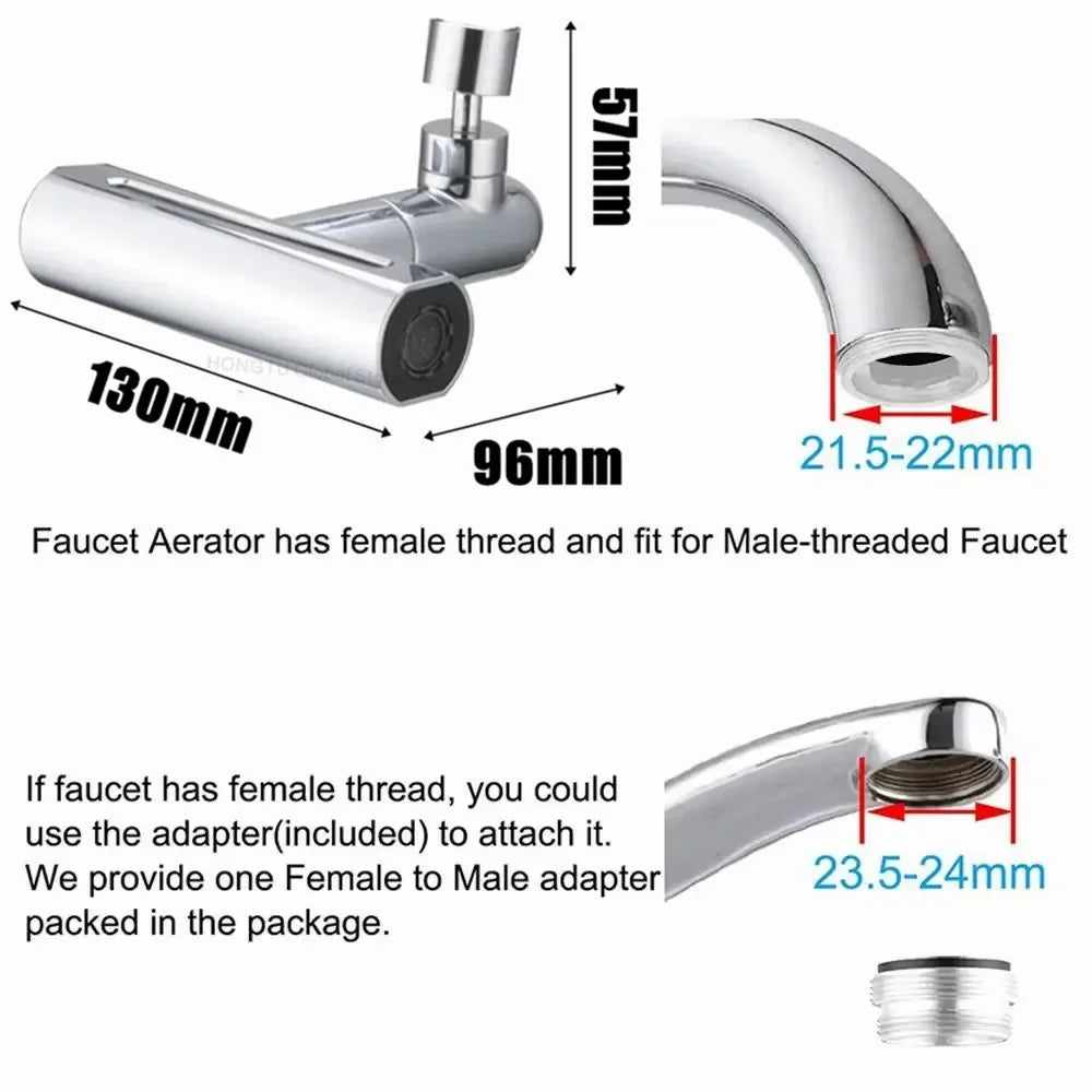 Universal Swivel Spout Waterfall Mixer Tap