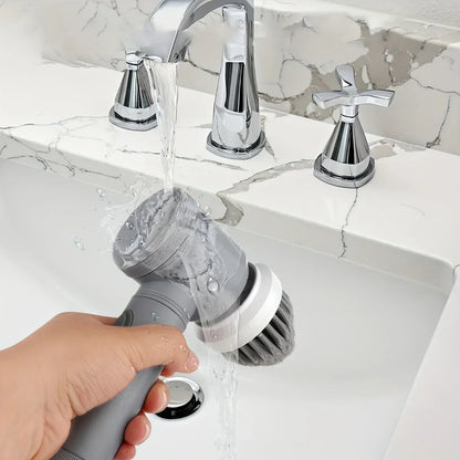 "Powerful Rechargeable Electric Cleaning Brush – Perfect for Dishes, Sinks, Cookers, and More!"