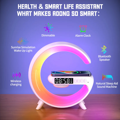 RGB Smart Wake Light & Speaker Lamp"