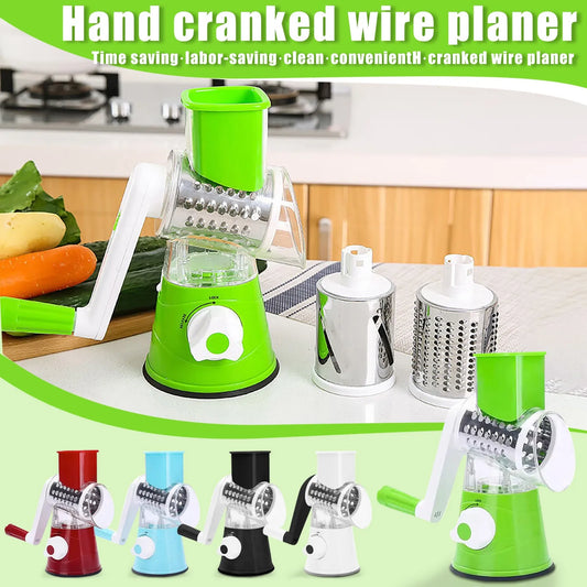 Household Kitchen Grater Vegetable Cutting Machine Hand-Cranked Cutter Multi-Functional Hand Rocks Tube Potato Machine