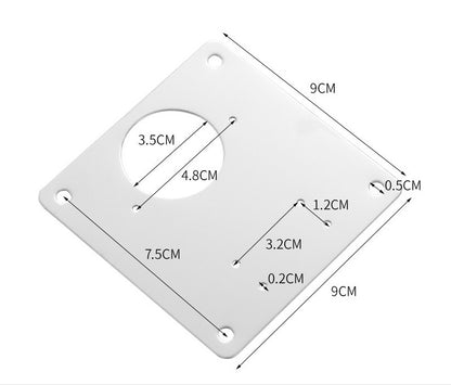 Stainless Steel Hinge Mounting Plate Cabinet Door Thickened Repair Plate