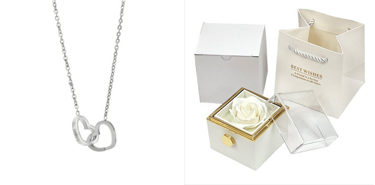 Rotating Rose Jewelry Gift Box – Valentine's Day Surprise for Women