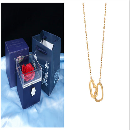 Rotating Rose Jewelry Gift Box – Valentine's Day Surprise for Women