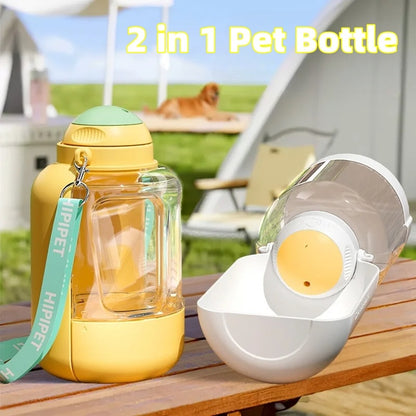 Travel-Friendly 2-in-1 Pet Water and Food Container. Fast shipping