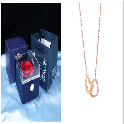 Rotating Rose Jewelry Gift Box – Valentine's Day Surprise for Women