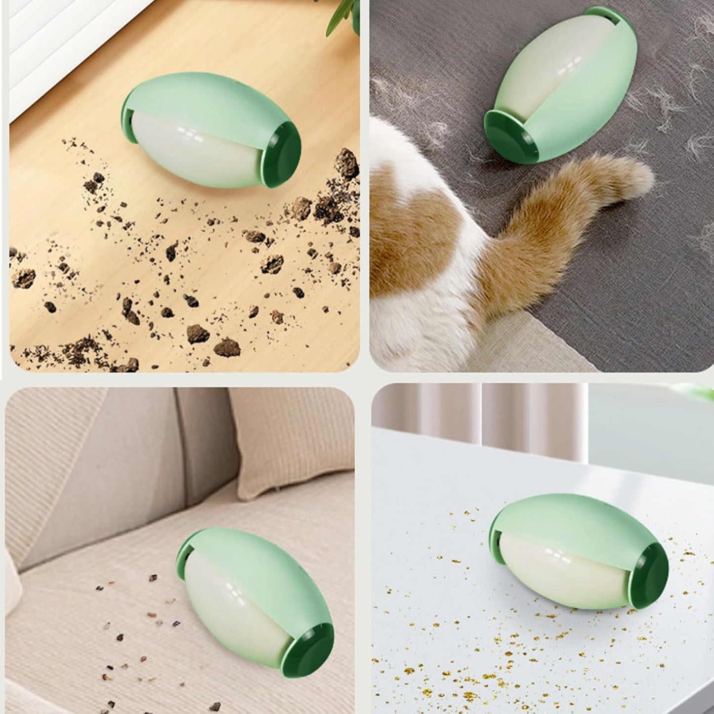 Portable Reusable Gel Lint Roller - Pet Hair Removal