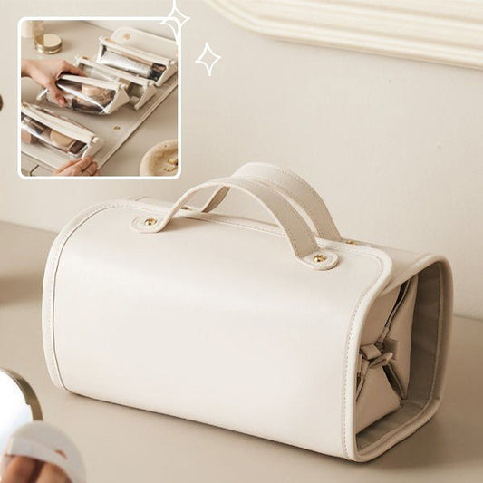 Portable Folding Cosmetic Bag - Large Capacity Waterproof