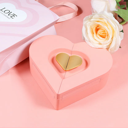 Love Jewelry Box Double Open Gift Box